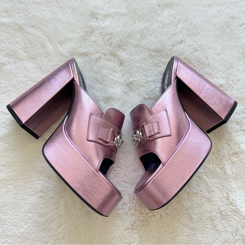 NEW!!! Versace women high heels sandals size 37 Authentic Retail 1150$!!